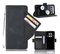 Auotu Cuir with Protection de la caméra PU Coque Flip Bookstyle Magnétique Housse Étui Cover Case pour DOOGEE DK10 Smartphone (Noir)