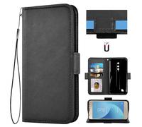 Auotu Cuir with Protection de la caméra PU Coque Flip Bookstyle Magnétique Housse Étui Cover Case pour Ulefone Armor X12 Pro / X12 Smartphone (Noir)