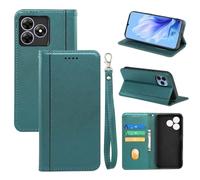 Auotu Cuir with Protection de la caméra PU Coque Flip Bookstyle Magnétique Housse Étui Cover Case pour Blackview Wave 8 / Wave 8C / Oscal Flat 2 / Flat 2C Smartphone (Vert)
