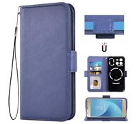 Auotu Cuir with Protection de la caméra PU Coque Flip Bookstyle Magnétique Housse Étui Cover Case pour DOOGEE Blade GT/DOOGEE Blade GT Ultra Smartphone (Bleu)