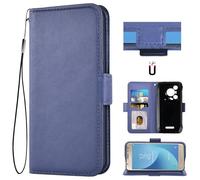 Auotu Cuir with Protection de la caméra PU Coque Flip Bookstyle Magnétique Housse Étui Cover Case pour Blackview BL7000 5G AI Smartphone (Bleu)