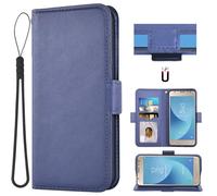 Auotu Cuir with Protection de la caméra PU Coque Flip Bookstyle Magnétique Housse Étui Cover Case pour HOTWAV Cyber 16 Pro/Hotwav Cyber 15 Smartphone (Bleu)