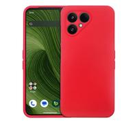 Auotu Soft TPU Silicium Etui with Protection de la caméra Étui Housse Coque Silicone Silikon Cover Silicon Case pour Fairphone 6 (Fairphone Gen. 6) Smartphone (Rouge)
