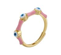 AUOU 1 bague ouverte en émail pour femme - Multicolore - Pour la plage - Pour couple, Pierre