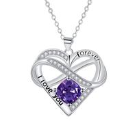 AUOU 1 collier d'amour pour femme, Pierre