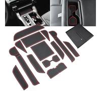 auovo Lot de 14 doublures pour porte-gobelet avec tapis de chargement compatibles avec Toyota RAV4 2026 - Accessoires anti-poussière - Pour porte-gobelet de voiture - Coussinets de console - Tapis de