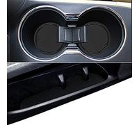 Auovo Lot de 15 Tapis de Porte Anti-poussière pour Toyota Highlander 2019 2018 2017 2016 2015 2014 Accessoires intérieurs sur Mesure pour Compartiment de Porte et Porte-gobelet Noir TP-HLDMAT