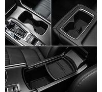 Auovo Lot de 17 Tapis Anti-poussière pour Honda Accord Accessoires 2018 2019 2020 2021 Intérieur Porte-gobelet de Voiture, Console Centrale, Tapis de Poche de Porte (Noir)