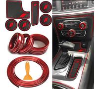 Auovo Lot de 6 Tapis Anti-poussière en Alliage d'aluminium pour Interrupteur de Volume A/C 5 mètres pour Voiture