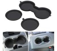 Auovo Lot de 7 Tapis de Sol Anti-poussière pour modèles Tesla 2017 2018 2019 3 pcs/Dog Paw Pattern Noir TPO2-Tslcupmats