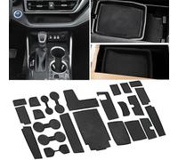Auovo Tapis de Porte Anti-poussière pour Toyota Highlander 2021 - Accessoires pour Porte-gobelet - Tapis de Poche pour Console Centrale - Noir
