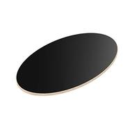 AUPROTEC 18mm Plateau de Table Noir 500 mm x 300 mm elliptique Contreplaqué revêtu en mélamine 40cm-200cm au Choix Panneau de Contreplaqué en Bouleau : 50x30 cm