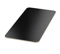 AUPROTEC 18mm Plateau de Table noir 700 mm x 500 mm Contreplaqué revêtu en mélamine 40cm-200cm au choix Radius angulaire 100mm Panneau de Contreplaqué en Bouleau : rectangulaire 70x50 cm