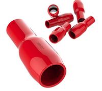 AUPROTEC 25x Douilles de cosses de câble 6 mm² - 10 mm² rouge V06 PVC Isolation pour cosses de câble non isolée