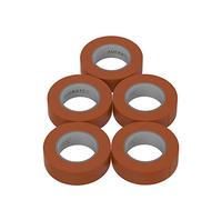 AUPROTEC 5 rouleaux VDE Ruban Isolant Électrique Bande Isolatrice PVC 15mm x 10 DIN EN 60454-3-1 couleur: marron