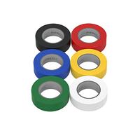 AUPROTEC 6 rouleaux VDE Ruban Isolant Électrique Bande Isolatrice PVC 15mm x 10 DIN EN 60454-3-1 set 6 couleurs