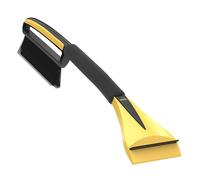 AUPROTEC Brosse à Neige + Grattoir à Glace 2in1 avec Poignée antidérapante de Confort Gratte-Givre et Balai Pare Brise Outil d'hiver ASE 1 - Couleur Noir-Jaune
