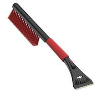 AUPROTEC Brosse à Neige + Grattoir à Glace en Laiton 2in1 avec Poignée antidérapante de Confort Gratte-Givre et Balai Pare Brise Outil d'hiver ASE 2 - Couleur Noir-Rouge