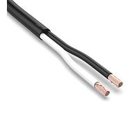 Auprotec Câble de véhicule 20 m - 2 x 0,75 mm² noir/blanc - Câble rond 2 fils noir/blanc - Câble électrique FLRYY - Pour remorque de voiture