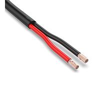 Auprotec Câble de véhicule 5 m - 2 x 1,5 mm² - Câble rond 2 fils noir/rouge - Câble électrique FLRYY - Pour remorque de voiture