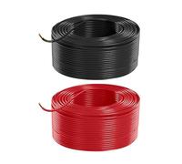 Auprotec Câble de véhicule - Rond - Rouge et noir - Comme anneau FLRY B 0,75, 1,0, 1,5, 2,5 mm², 1 fil 6-24 V, pour voiture (1,50 mm², 50 m)