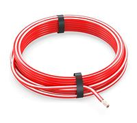 AUPROTEC Câble unipolaire 4,0 mm² FLRY-B Fil Électrique en anneau: 10m, rouge-blanc