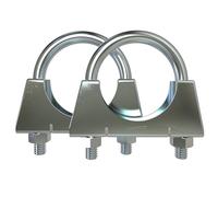 AUPROTEC Collier d'échappement M8 Ø 38-76 mm Colliers de serrage choix : (2 pièces M8 diamètre Ø 40 mm)