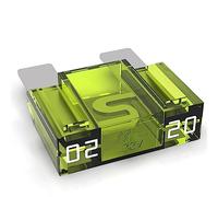 AUPROTEC Fusible à lame Maxi 20-80A, fusible enfichable d'automobile, choix : 20A ampères, jaune, 1 pièce