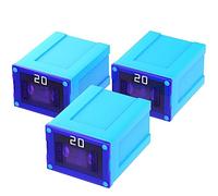 AUPROTEC Fusible bloc femelle JCASE Low Profile OTO JLP Femelle 20-60A, choix: 20A ampères, turquoise, 3 pièces