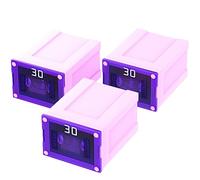 AUPROTEC Fusible bloc femelle JCASE Low Profile OTO JLP Femelle 20-60A, choix: 30A ampères, rose, 3 pièces