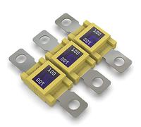 AUPROTEC Fusible Mega à courant élévé/verrouillage à vis 80-500A choix : 100A ampères, jaune, 3 pièces