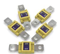 AUPROTEC Fusible Mega à courant élévé/verrouillage à vis 80-500A choix : 100A ampères, jaune, 5 pièces