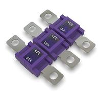 AUPROTEC Fusible Mega à courant élévé/verrouillage à vis 80-500A choix : 400A ampères, violet, 3 pièces