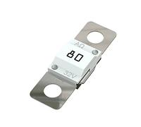 AUPROTEC Fusible Midi à courant élévé/verrouillage à vis 40-100A, choix : 80A ampères, blanc, 3 pièces