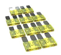 AUPROTEC Fusibles à lames Mini 2A - 30A fusible enfichable d'automobile choix: 20A ampère jaune, 10 pièces