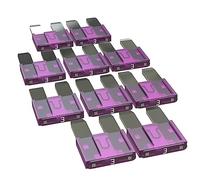 AUPROTEC Fusibles à lames Mini 2A - 30A fusible enfichable d'automobile choix: 3A ampère violet, 10 pièces