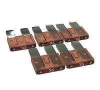 AUPROTEC Fusibles à lames Mini 2A - 30A fusible enfichable d'automobile choix: 7,5A ampère ocre, 5 pièces