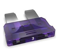 AUPROTEC Fusibles à lames Standard ATO 1A - 40A fusible enfichable d'automobile choix: 3A ampère violet, 50 pièces
