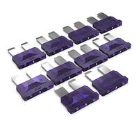 AUPROTEC Fusibles à lames Standard ATO 1A - 40A fusible enfichable d'automobile choix: 3A ampère violet, 10 pièces