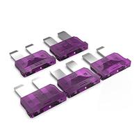 AUPROTEC Fusibles à lames Standard ATO 1A - 40A fusible enfichable d'automobile choix: 4A ampère rose, 5 pièces