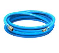 AUPROTEC Kit de tuyau à air comprimé 8mm Ø int. 20m en PVC I Avec raccord rapide en laiton pour compresseur à air comprimé I Tuyau de compresseur AUPROTEC hautement flexible