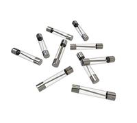 AUPROTEC Lot de 10 fusibles en verre 6,35 x 32 mm 5 A - 50 A 1/4 " au choix 40 A