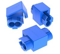 AUPROTEC Lot de 100 dérivateurs de câbles 0,75-2,5 mm² - Bleus - Connecteurs de serrage en laiton étamé PP entièrement isolé