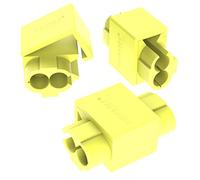 AUPROTEC Lot de 100 dérivateurs de câbles 4-6 mm² jaunes - Connecteurs de dérivation en laiton étamé polypropylène entièrement isolé