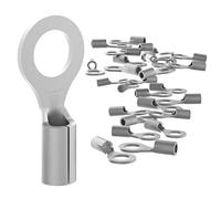 AUPROTEC Lot de 25 cosses à anneau 1,5-2,5 mm² - Diamètre du trou M12 - Connecteur de câble RNB non isolés en cuivre étamé
