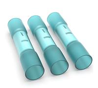 AUPROTEC Lot de 50 connecteurs thermorétractables bleus 1,5-2,5 mm² en kit 5 à 100 connecteurs de câble thermorétractables