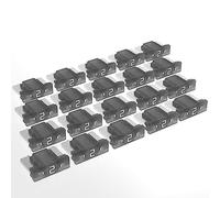 AUPROTEC Mini LP Fusibles à lame 2A - 30A fusible enfichable d'automobile choix : 2A ampère gris, 20 pcs