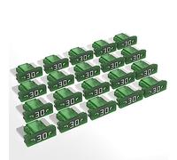 AUPROTEC Mini LP Fusibles à lame 2A - 30A fusible enfichable d'automobile choix : 30A ampère vert, 20 pcs