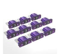 AUPROTEC Mini LP Fusibles à lame 2A - 30A fusible enfichable d'automobile choix : 3A ampère violet, 10 pcs