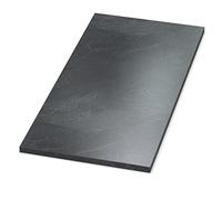 AUPROTEC Plateau de table 28 mm en ardoise 100 x 90 cm - Panneau de particules avec bord ABS de 2 mm et revêtement en polyuréthane - Revêtement en résine mélamine - Robuste et imperméable